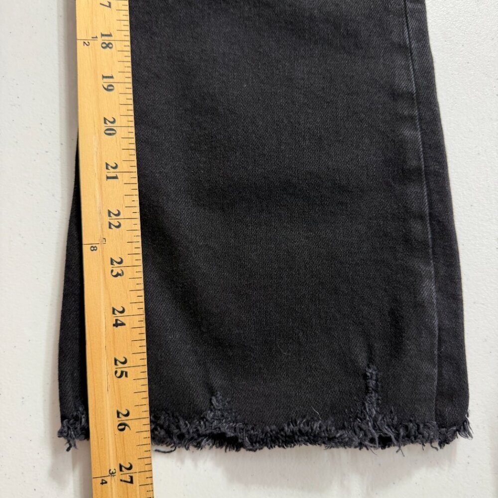3x1 NYC Empire Crop Flare Jeans High Rise Black Trendy Luxury Women's 27 - Picture 15 of 16